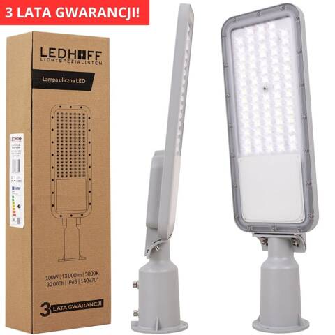 Lampa uliczna LED 100W 13000lm 3 lata gwarancji